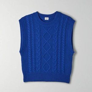 Wilfred royal blue vest size M Aritzia